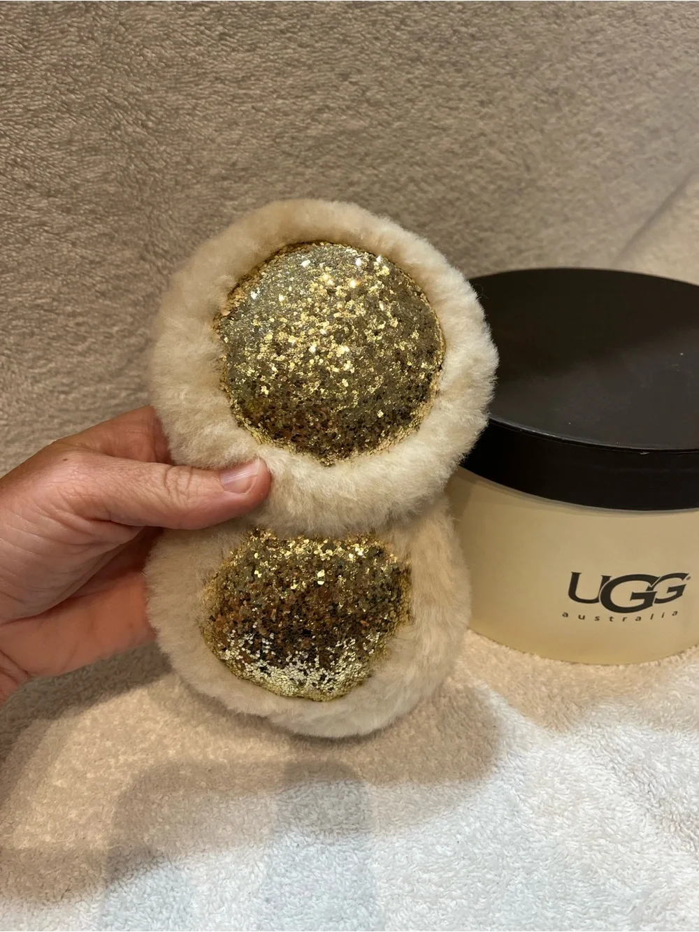 UGG Gold Sequin Earmuffs
